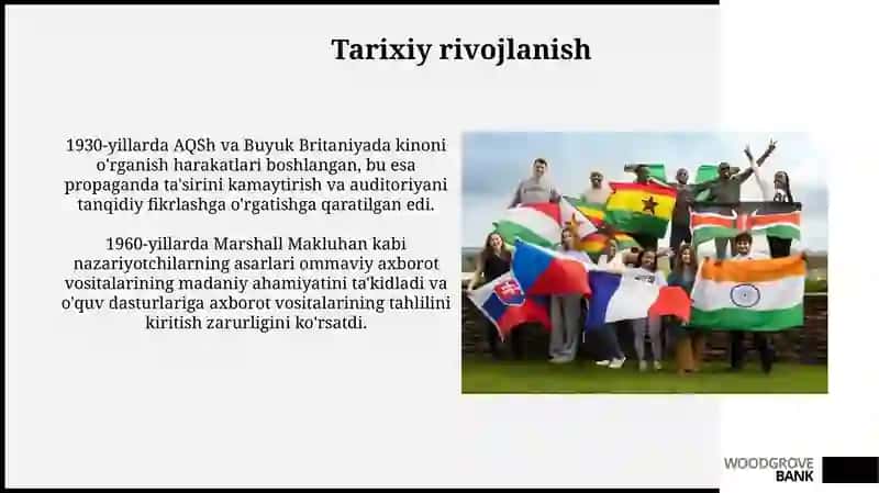 Rivojlangan davlatlar mediata'limi modeli 3