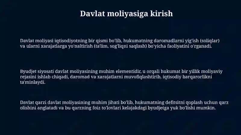 Davlatiy moliya 3