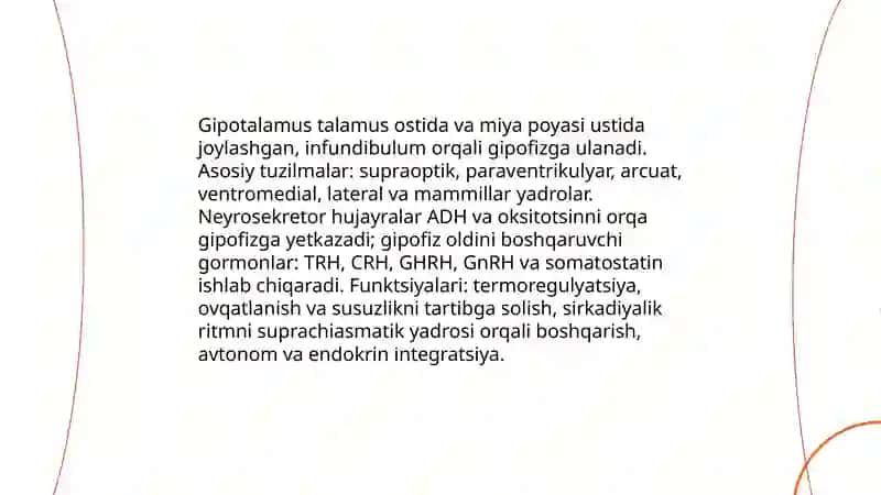 Gipotalamo gipofizar sistema 3