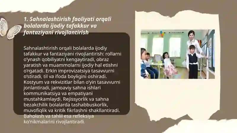 Sahnalashtirish faoliyati jarayonida bolalarda ijodkorlik mazmunini rivojlantirish 3