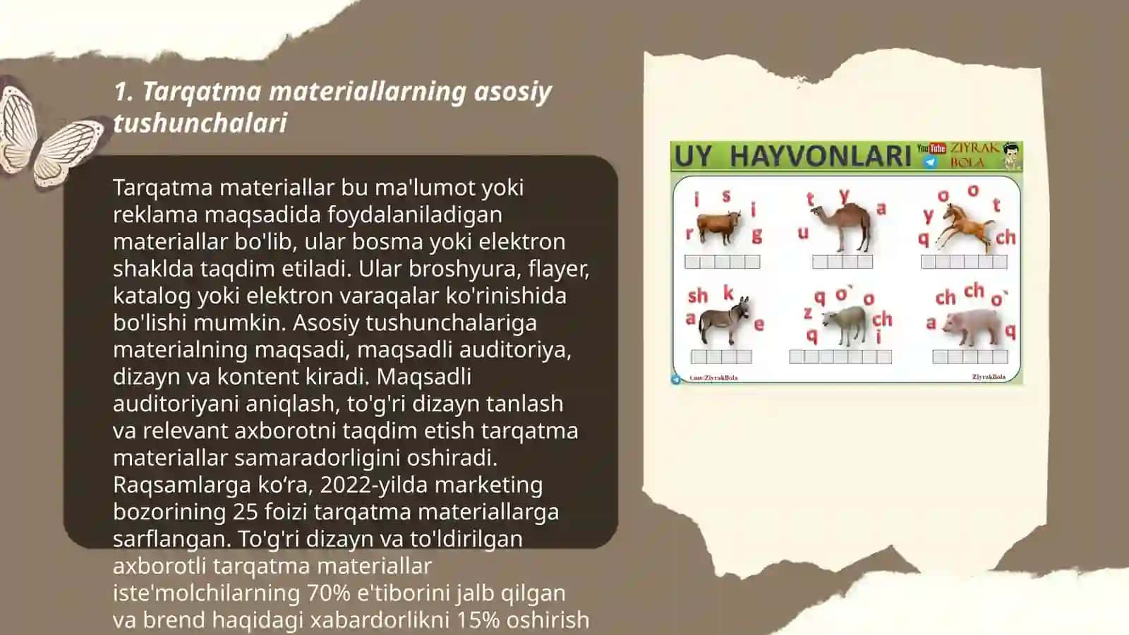 Tarqatma materiallar boʻyicha ma'ruzalar qismini oʻzlashtirish 3