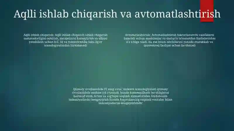 Sanoat transformatsiyasi: sanoat va jamiyat evolyutsiyasida axborot texnologiyalarining roli 3