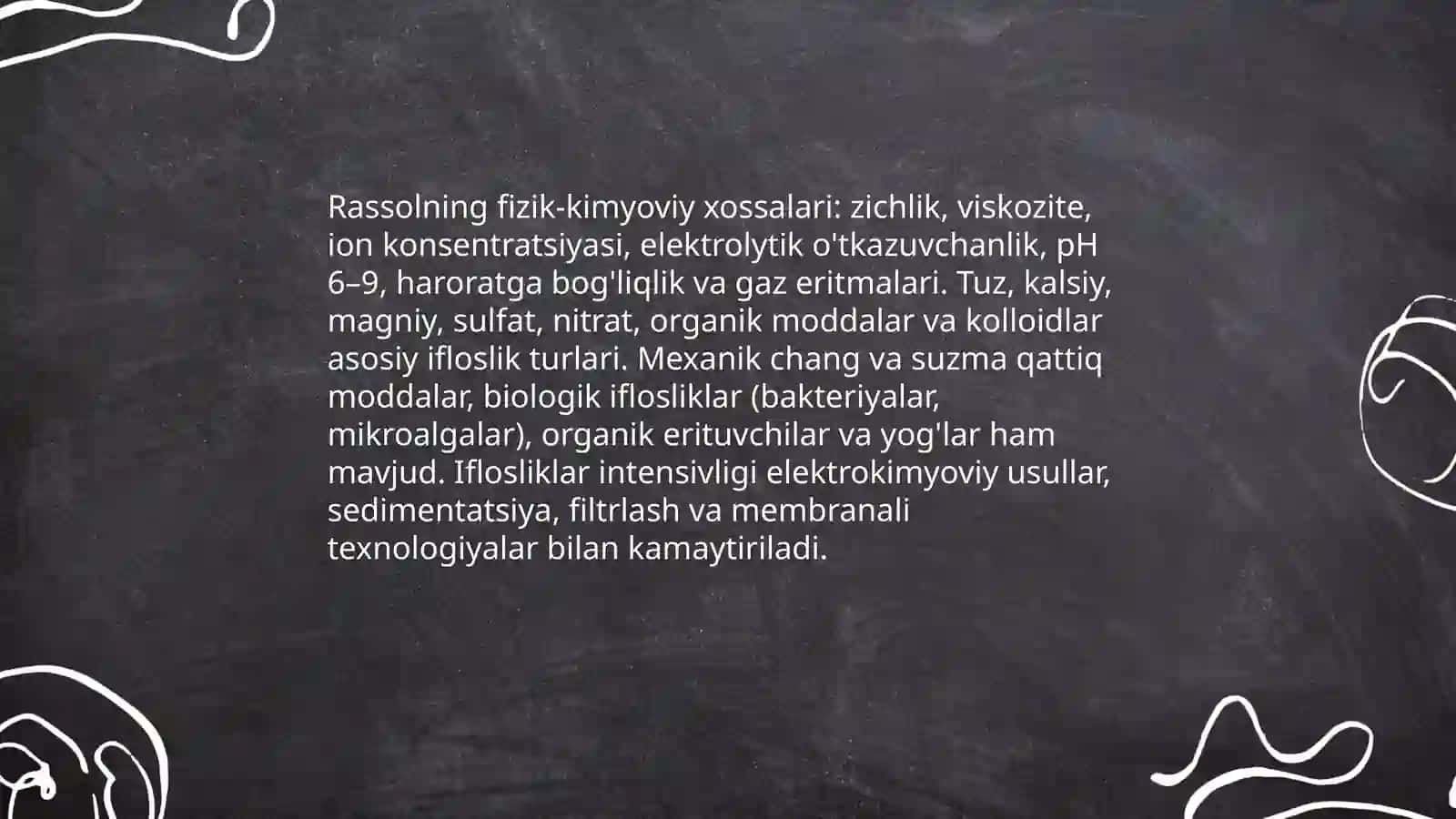 Rassol tozalash jarayonlari va ularning texnologiyasi 3