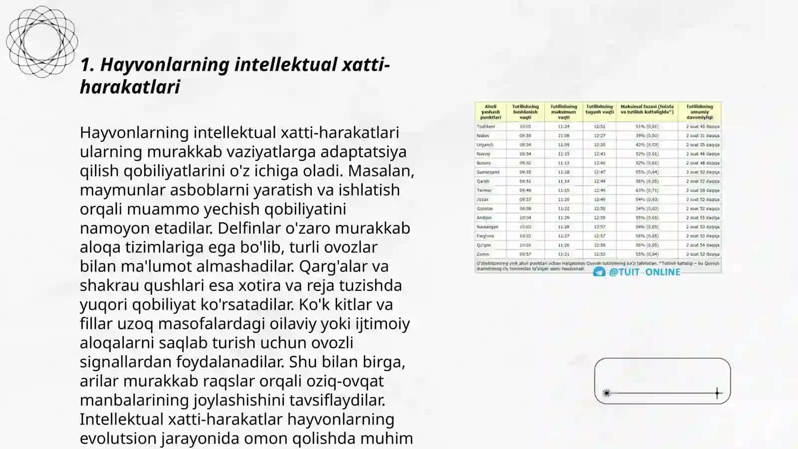 Hayvonlarning intellektual xatti-harakatlari 3