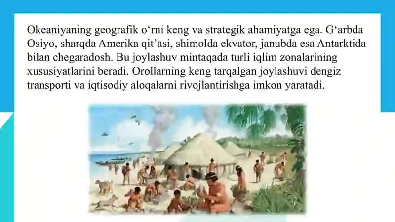 Okeaniya geografik o‘rni, tabiati va aholisi 3