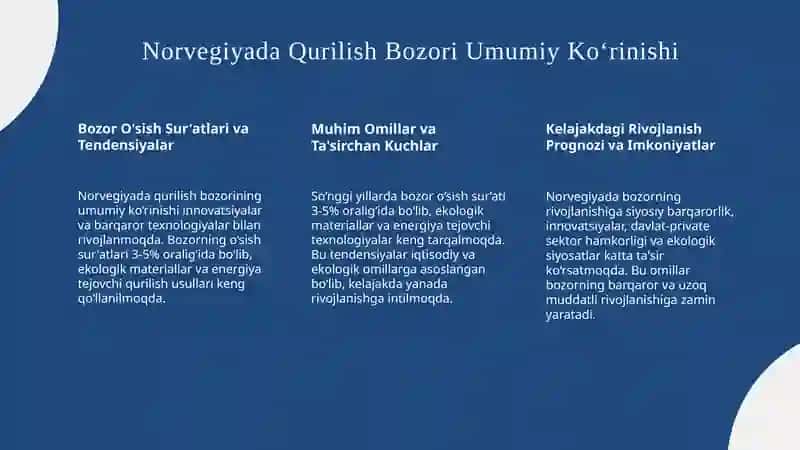 Norvegiyada Qurilish Bozori Umumiy Ko‘rinishi 3