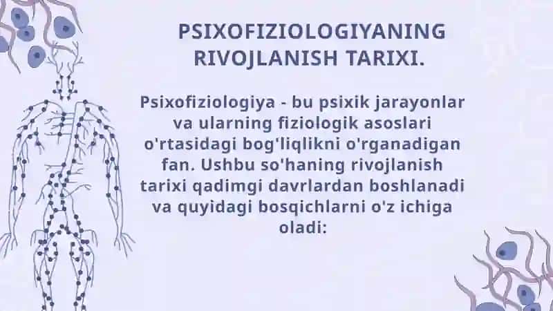 Psixofiziologiyani kelib chiqishi va tarixi 3