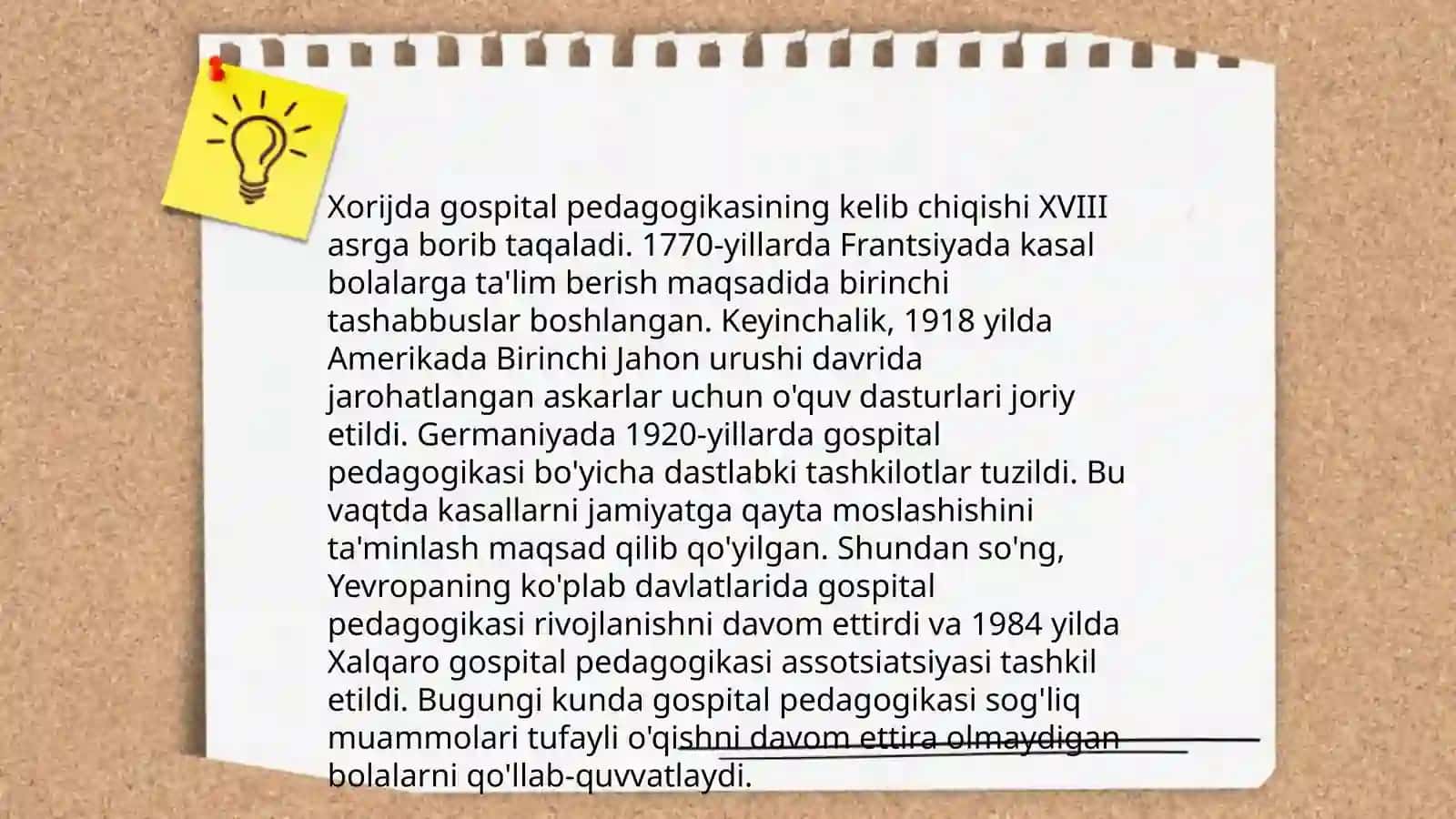 Xorijda gospital pedagogikasining rivojlanish tarixi 3