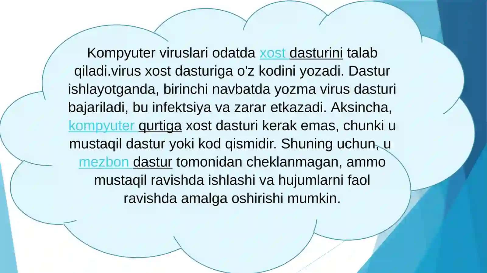 MA’LUMOTLARNIHIMOYA QILISH VA VIRUSLARDAN HIMOYA QILISH USULLARI. VIRUS INFEKSIYASI SABABLARI VA ANTIVIRUS DASTURLARI. VIRUSLARDAN HIMOYA QILISH USULLARI 3