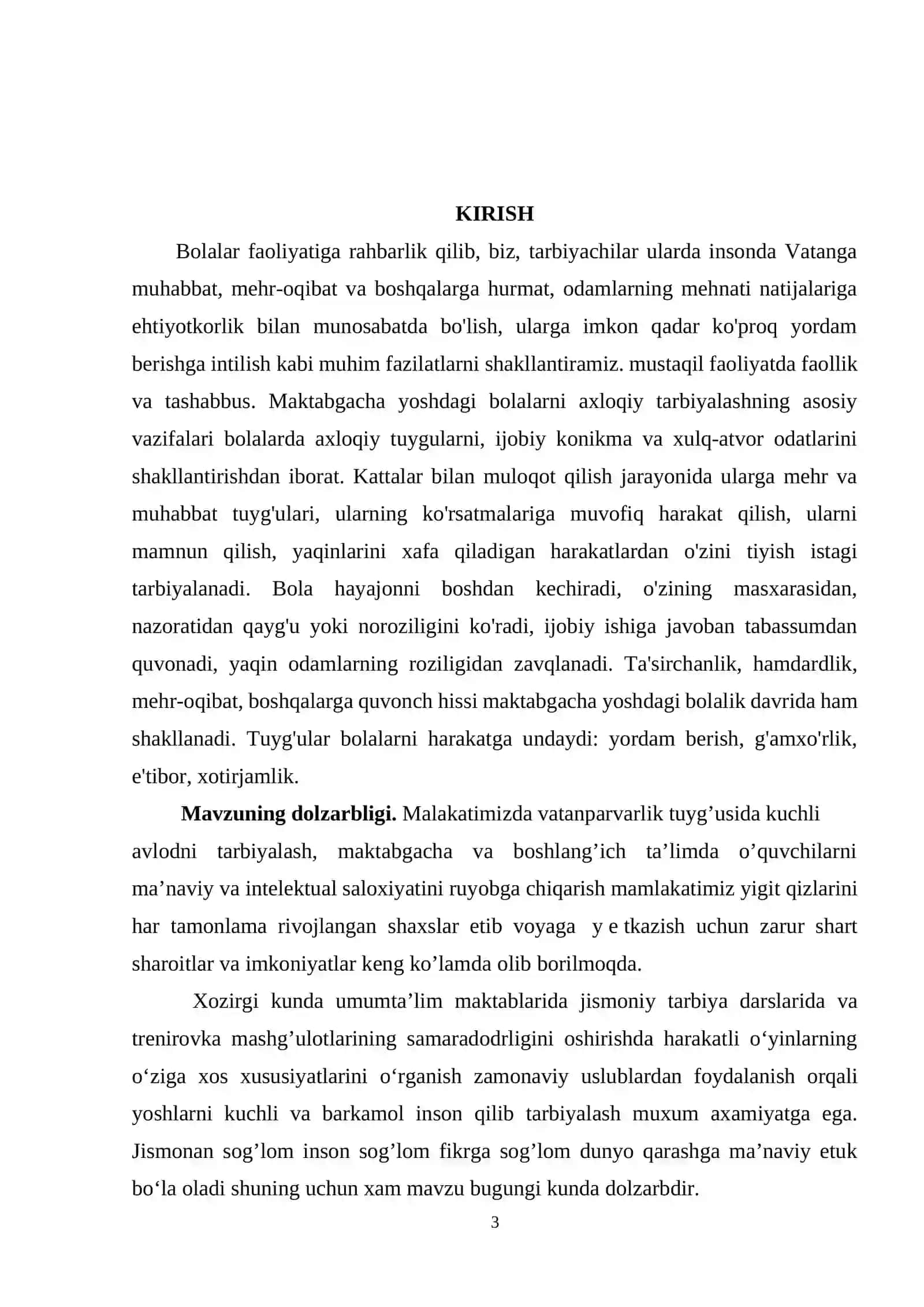 MAKTABGACHA TA’LIM YOSHIDAGI BOLALARDA VATANPARVARLIK TUYG’USINI SHAKLLANTIRISH 3