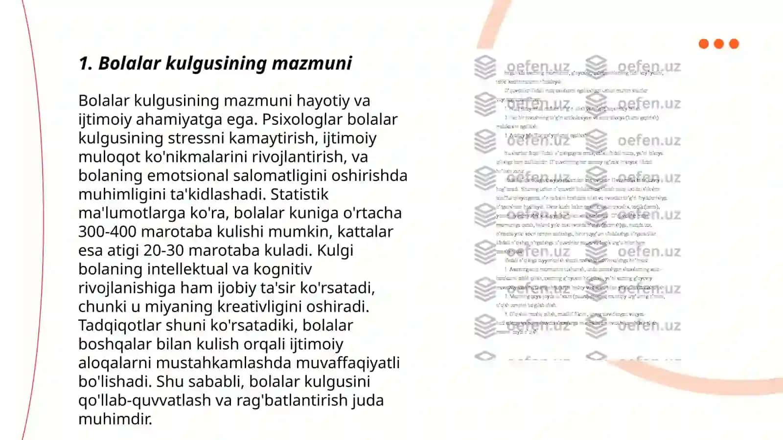 «Bolalar kulgusi» kinojurnali mazmunini tahlil etish 3