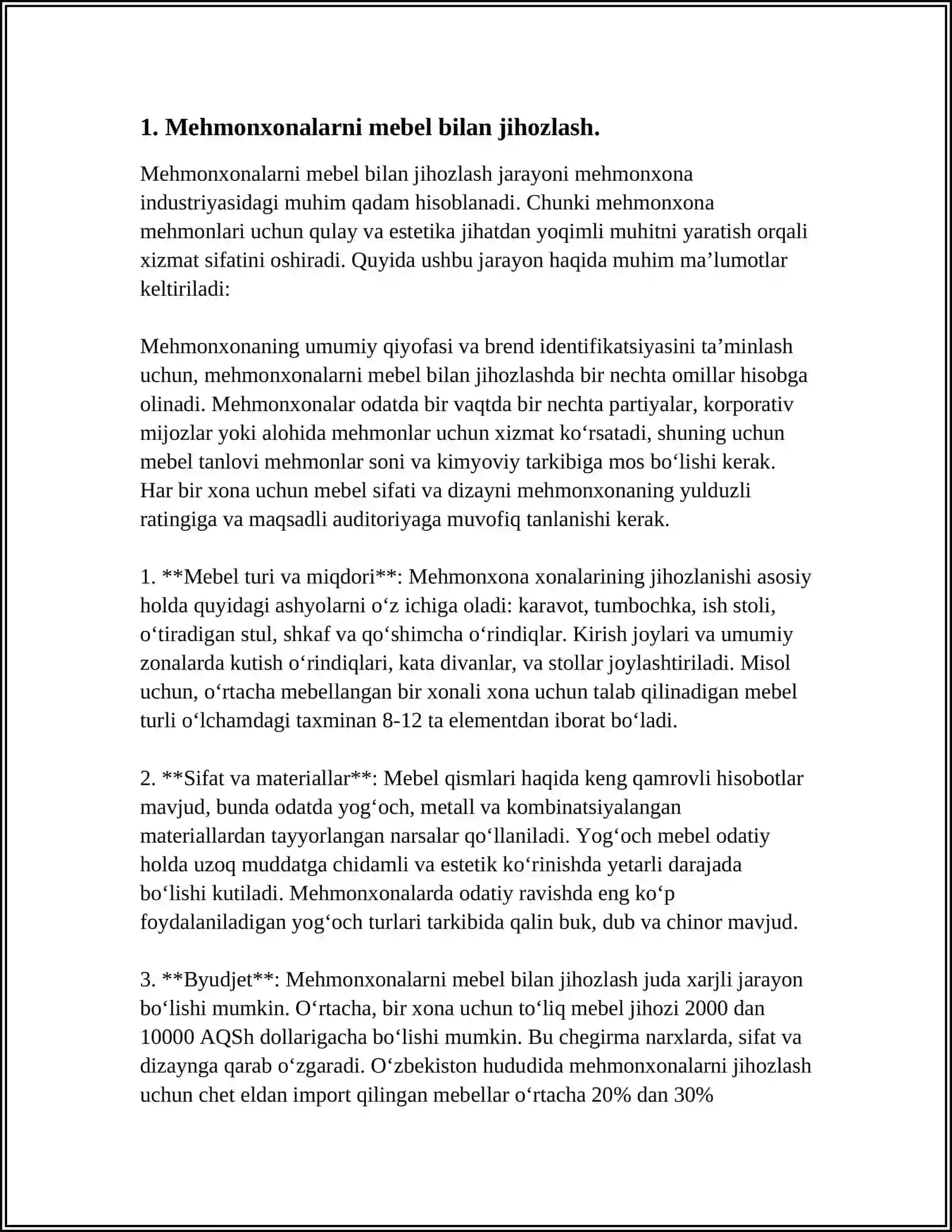 MEHMONXONALARNI JIHOZLASH USULLARI 3