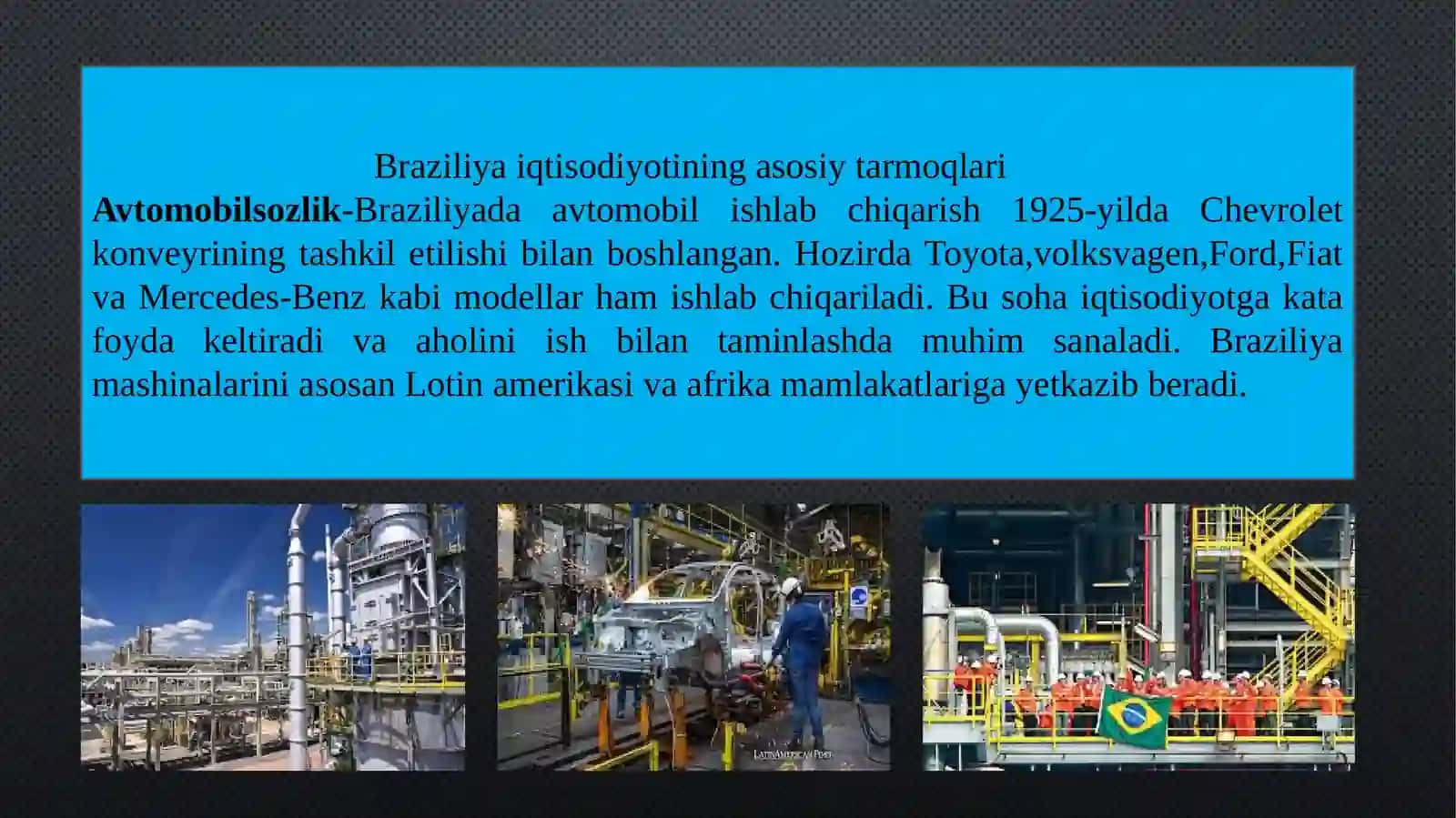Braziliyada YaIM ko’rsatkichlari 3