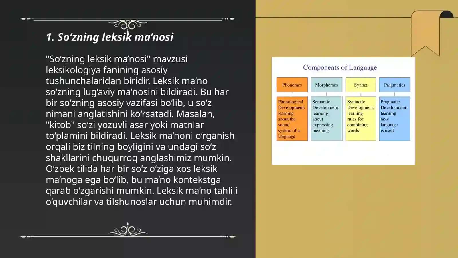 AMALIY TILSHUNOSLIK FANIDAN MUSTAQIL TA'LIM TOPSHIRIQLARI 3
