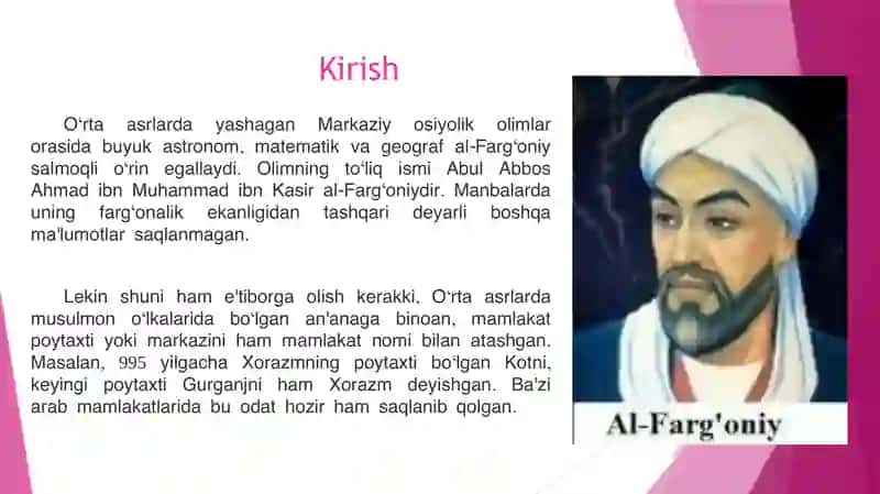 Ahmad al fargoniyning ilmiy merosi 3
