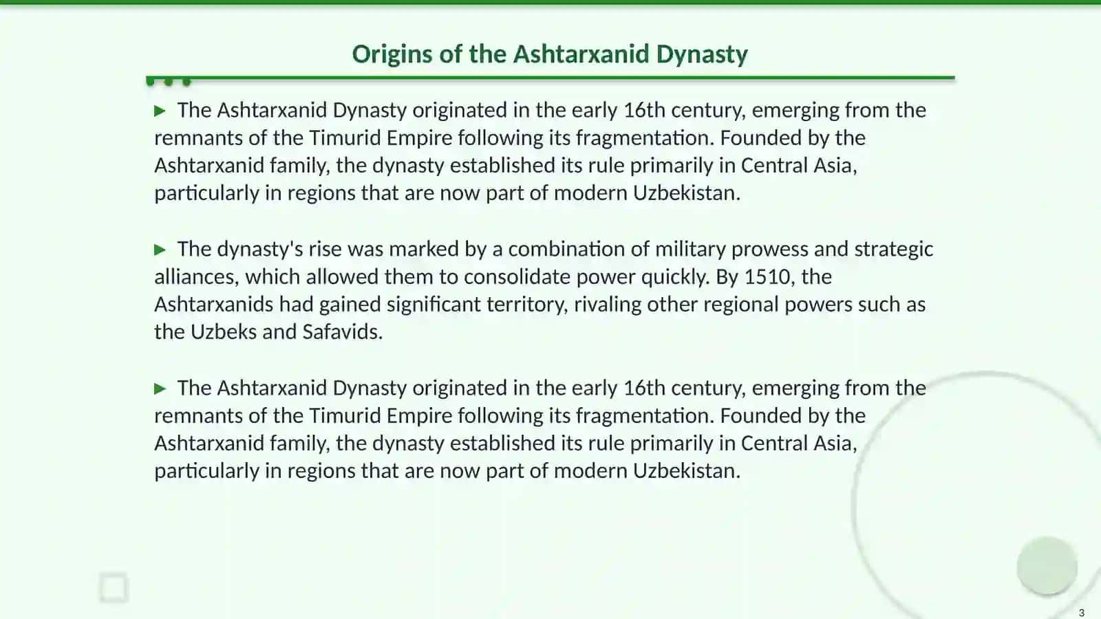 The Ashtarxanid Dynasty 3
