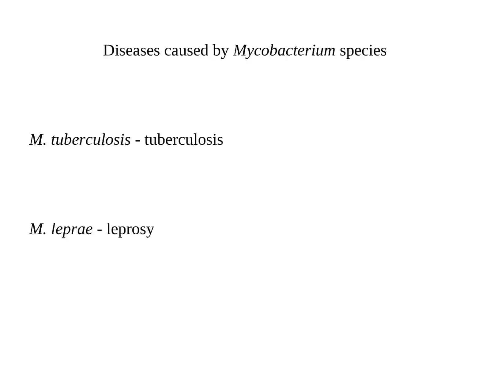 Mycobacterium species 3