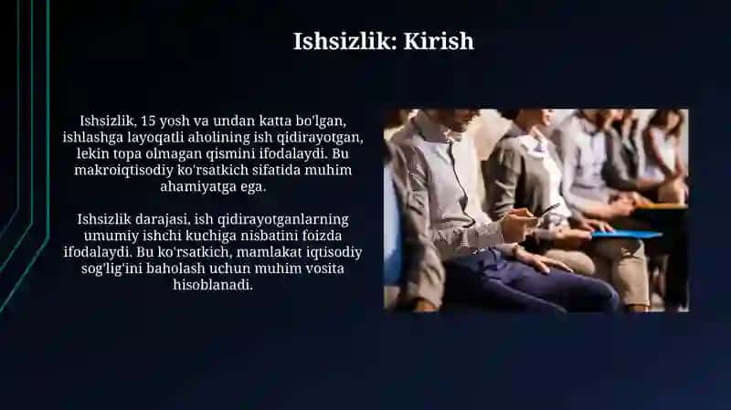 Ishsizlik: turlari va o‘lchash usullari 3