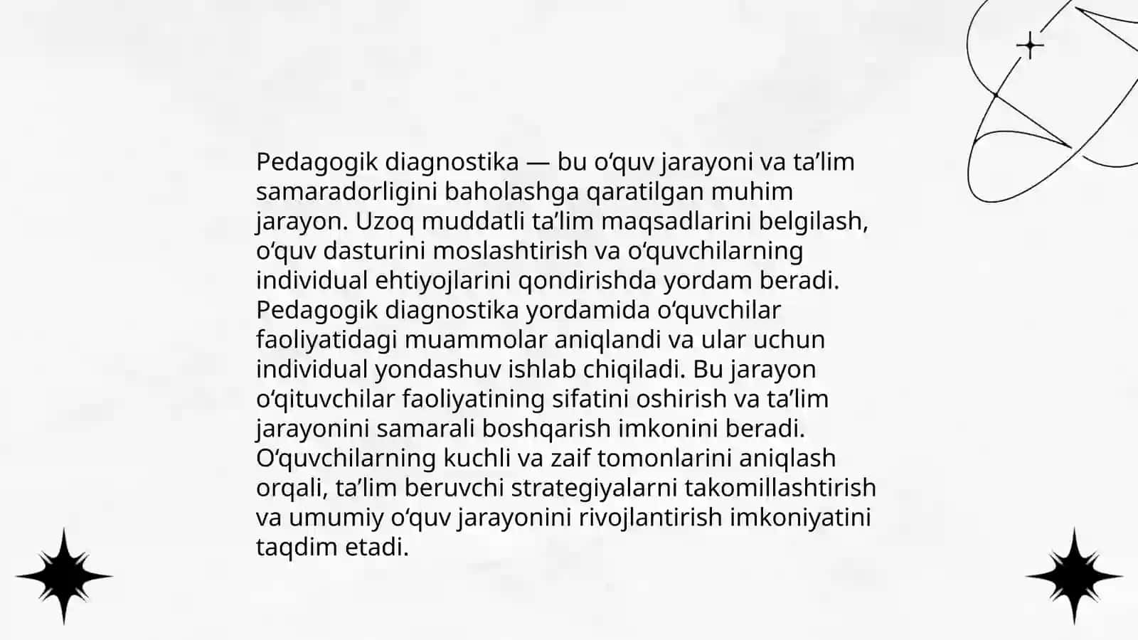 Pedagogik diagostika fanning maqsadi predmeti vazifalari ustuvor tamoyillari va asosiy yo'nalishlari 3