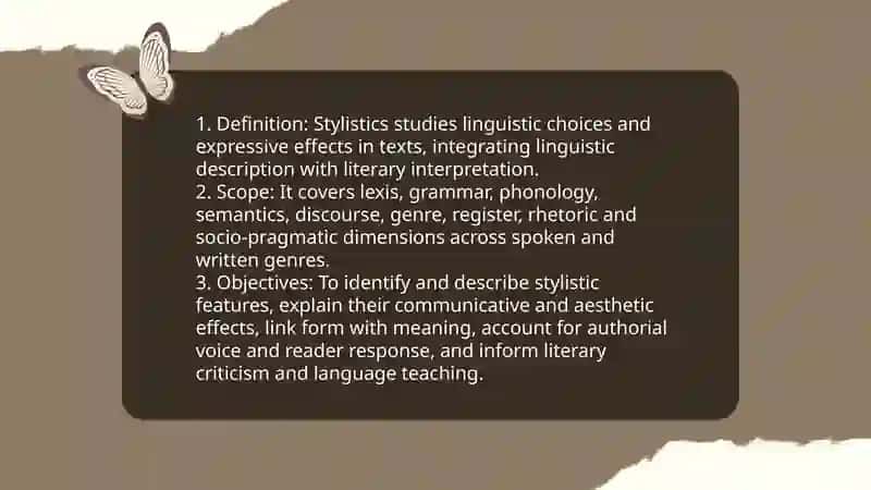 CONTENT, SUBJECT AND METHODS OF INVESTIGATION STYLISTICS 3