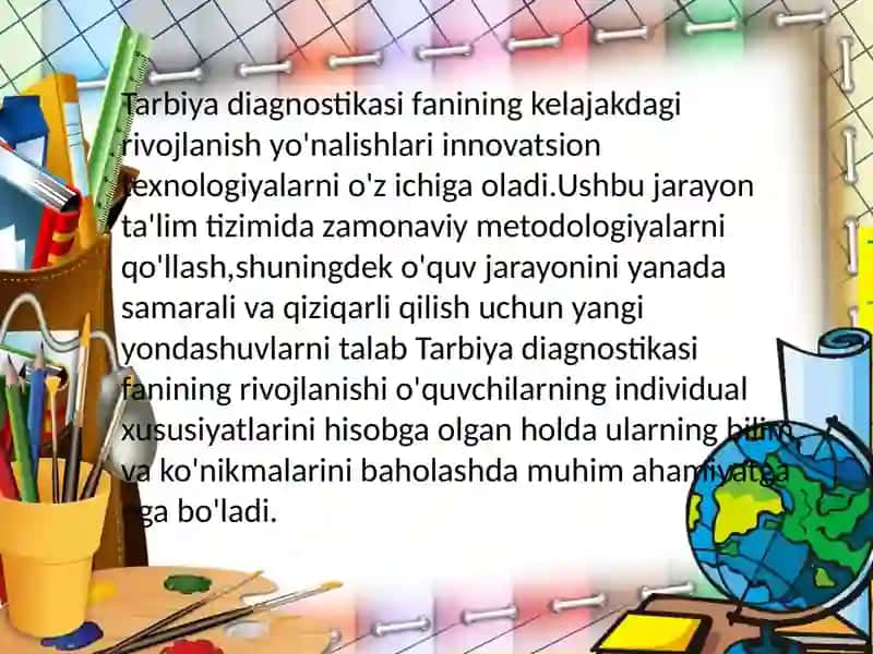 Tarbiyadiagnostikasifanining rivojlanish bosqichlari 3