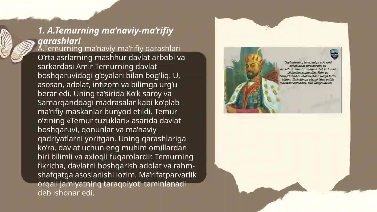 Temuriylar davrida ma’naviy-ma’rifiy yuksalish 3