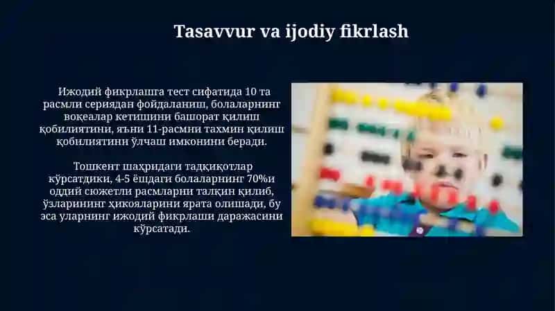 Maktabgacha yoshidagi bolalar bilish jarayonlarining rivojlanishi 3