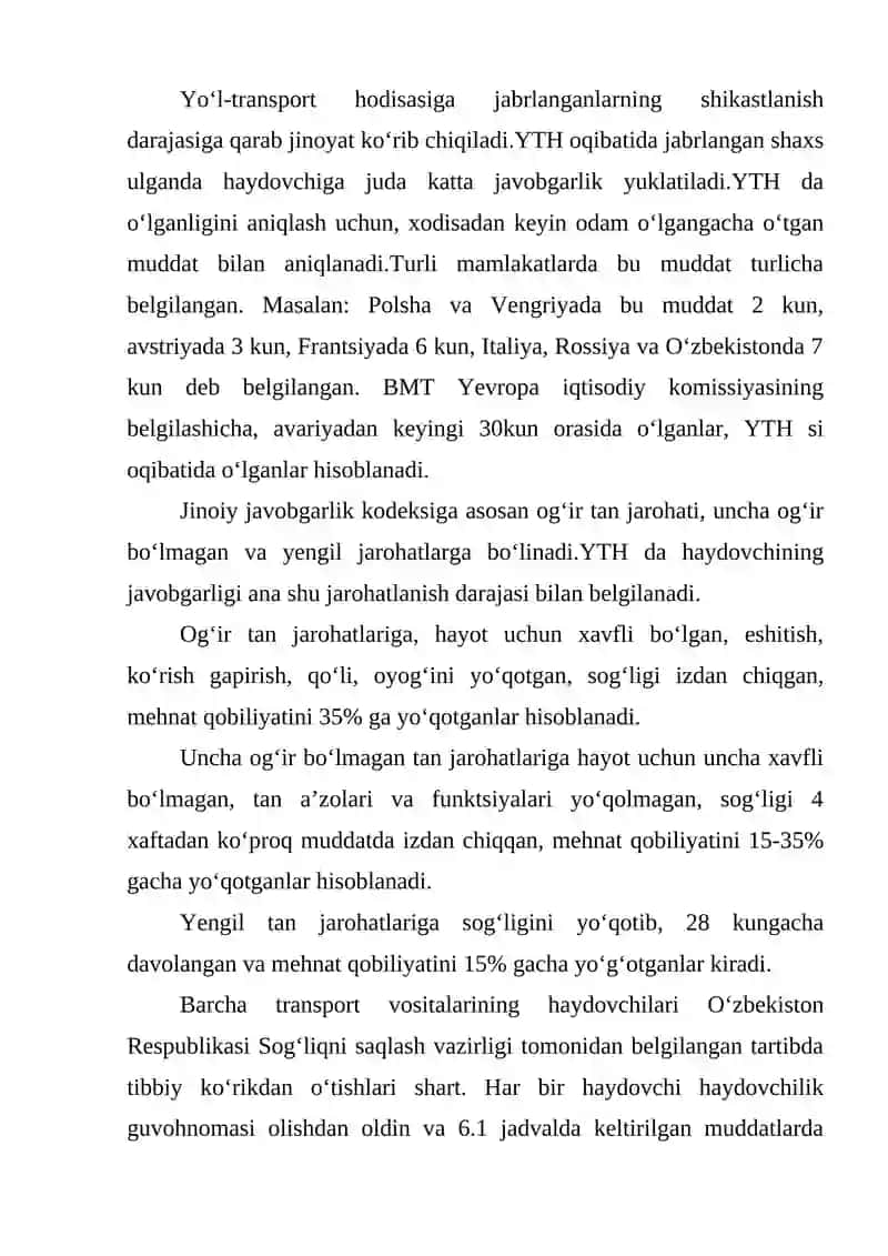 Yol-transport xodisalarida tibbiy yordam ko‘rsatish 3