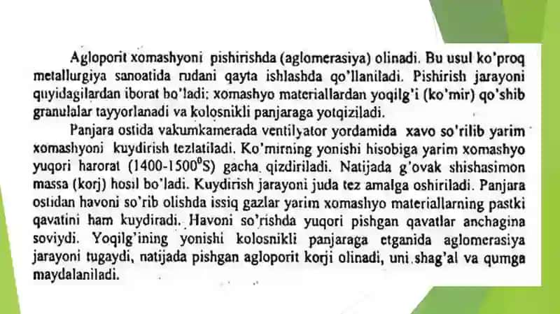 Aglomeratsion mashinaning ishlash prinsipi 3