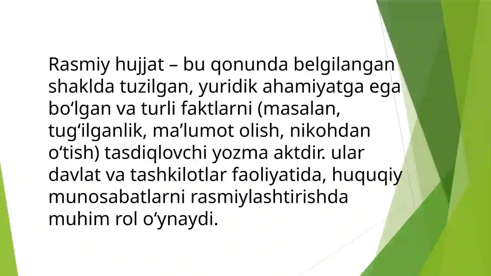 Hasanova Muborakning Kaspiy nutq madaniyati fanidan ta'yyorlagan taqdimoti 3