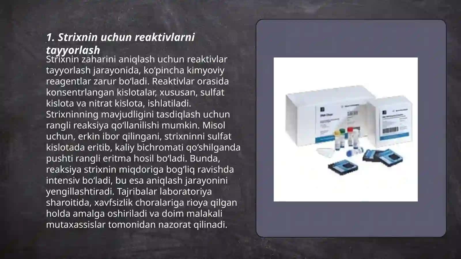 Alkaloidlarni tahlil qilishda ishlatiladigan reaktivlar 3