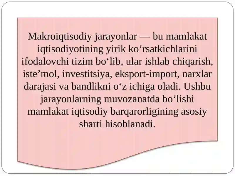 Makroiqtisodiy jarayonlardan investitsiyalar va valyuta kursining o‘zarota’sirinibaholash 3