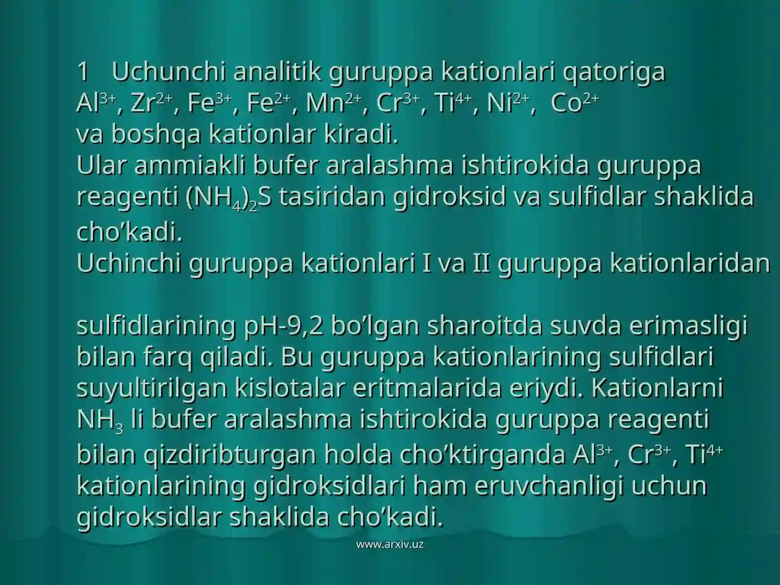 Kimyo o’qitish metodikasi 2-B 3