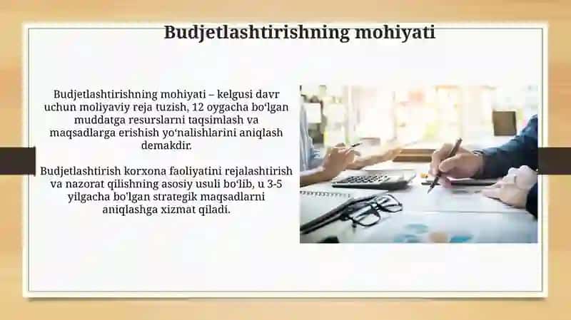 Byudjetlashtirish va byudjetli boshqarish 3