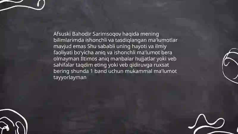 Bahodir Sarimsoqov ilmiy merosi 3