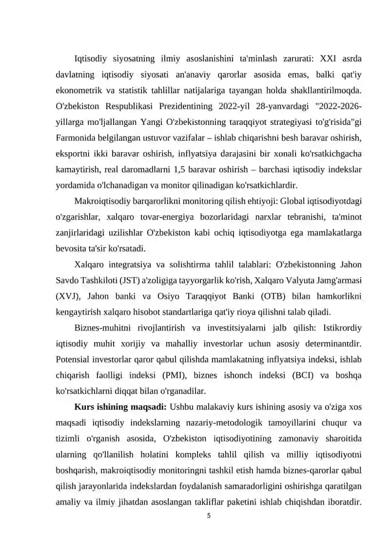 IQTISODIY INDEKSLARNING NAZARIY ASOSLARI VA QO'LLANILISHI 3