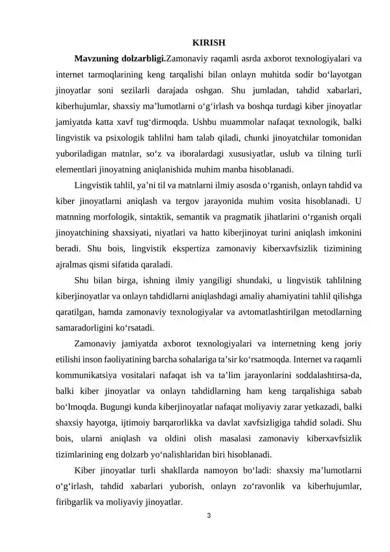 ONLAYN TAHDID VA KIBER JINOYATLARDA LINGVISTIK TAHLIL USULLARI 3
