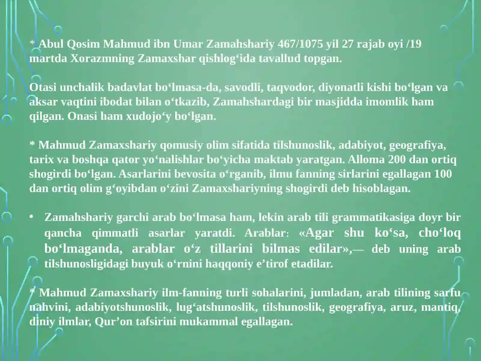 Mahmud Zamaxshariyning lingvistik qarashlari 3