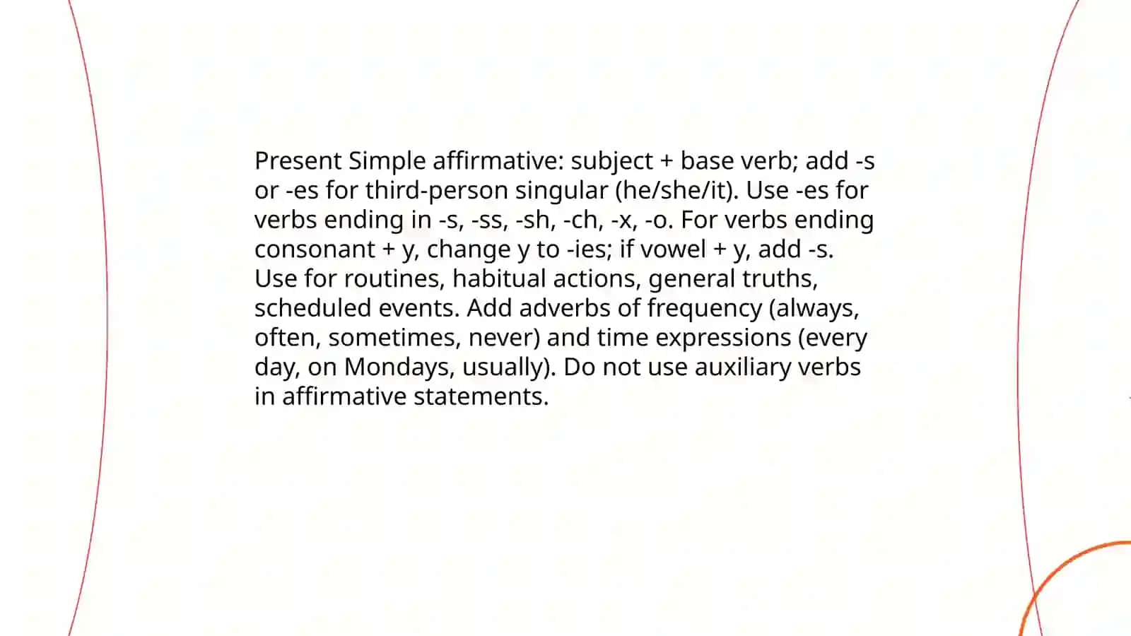 Present Simple 3