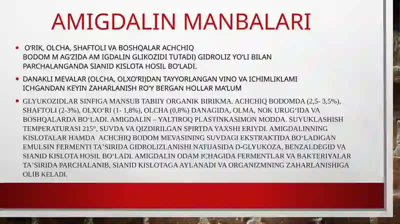 VAQTINCHA ZAHARLI BO‘LIB QOLGAN MAHSULOTLARDAN ZAHARLANISH 3