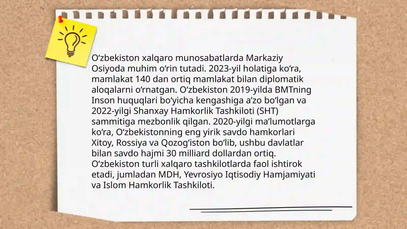 O‘zbekiston va jahon hamjamiyati 3