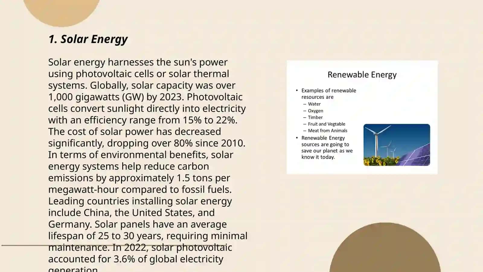 Solar Energy 3