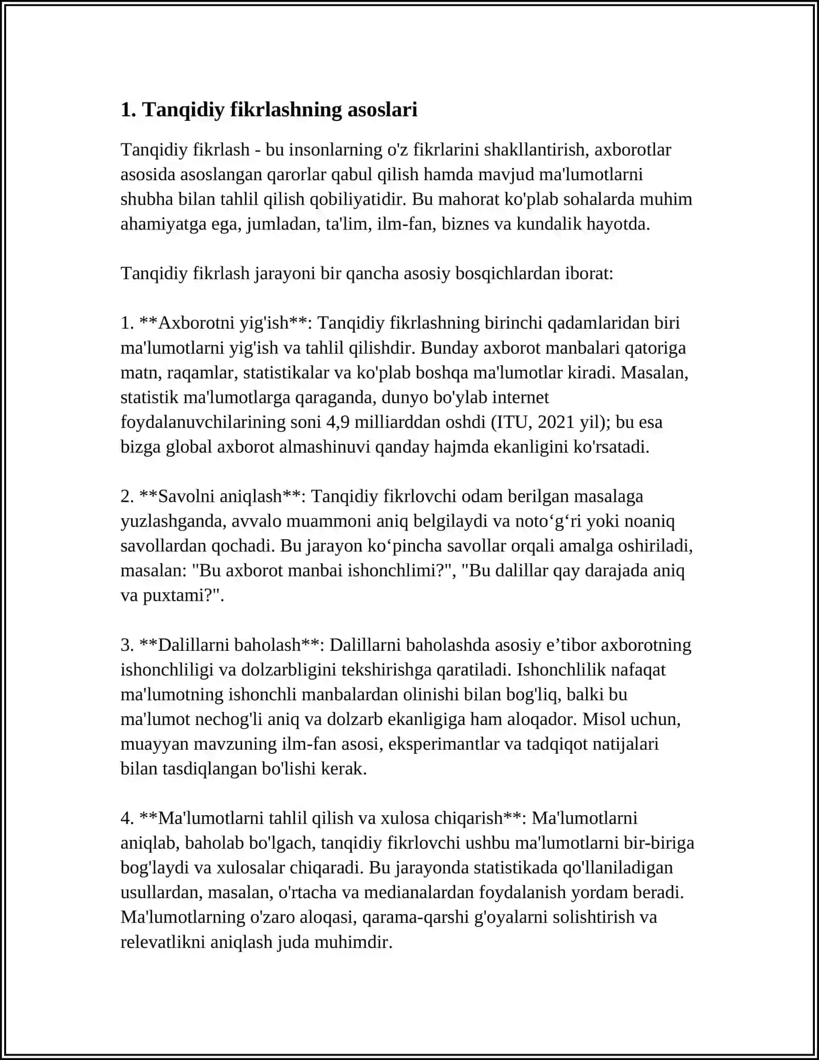 TANQIDIY FIKRLASHNING ASOSLARI 3
