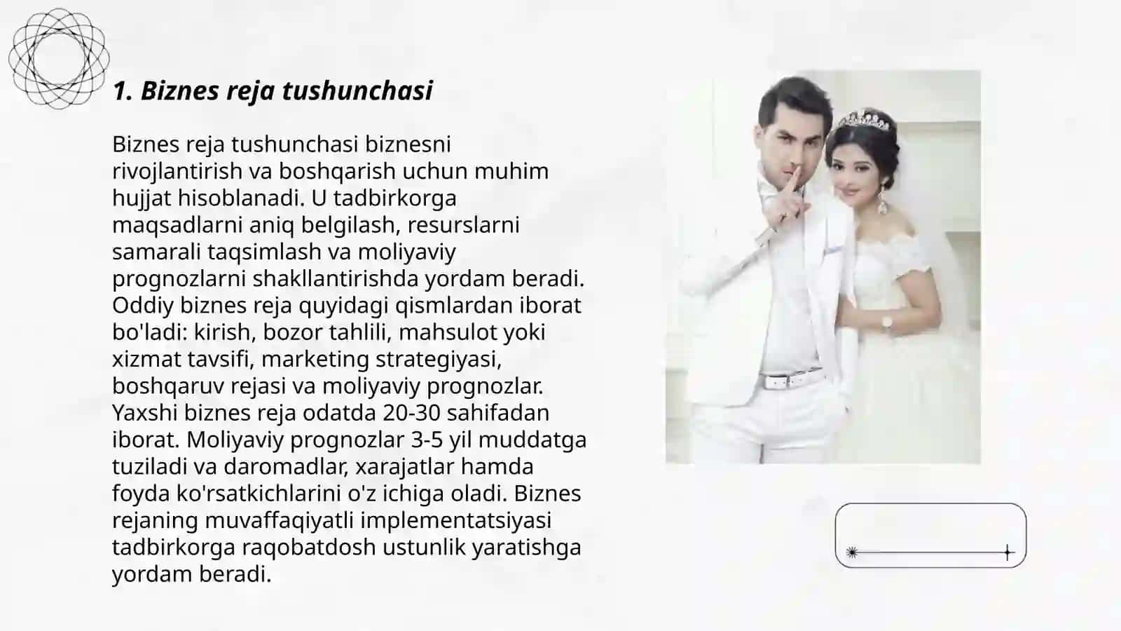 Biznes reja tuuzish va nazorat qilish 3