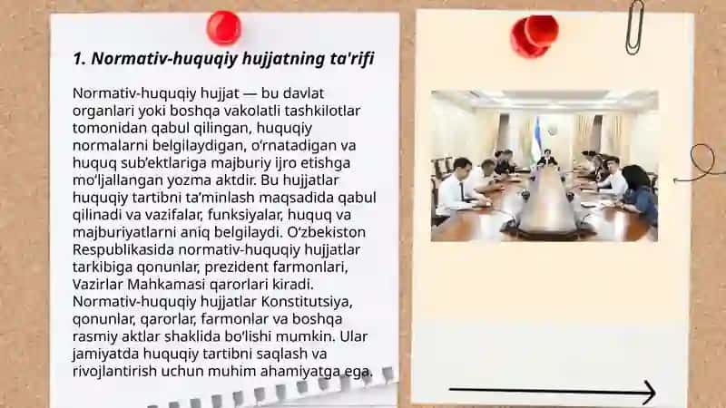 Normativ-huquqiy hujjat tushunchasi 3