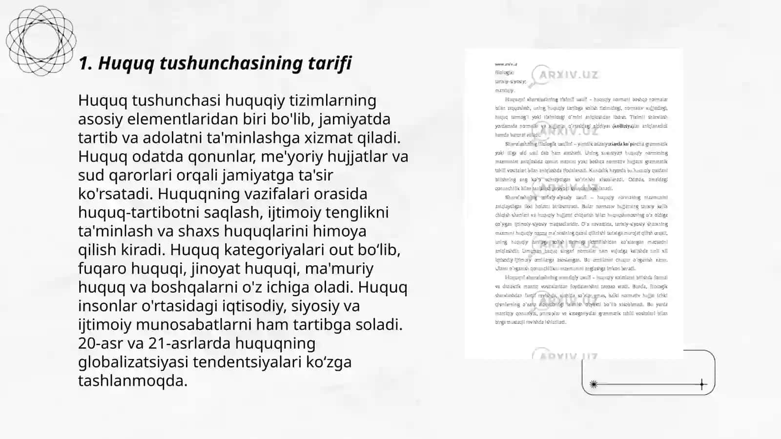 Huquq tushunchasi va mohiyati 3