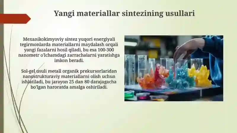 Innovatsion materiallar va ularning qo'llanilishi 3