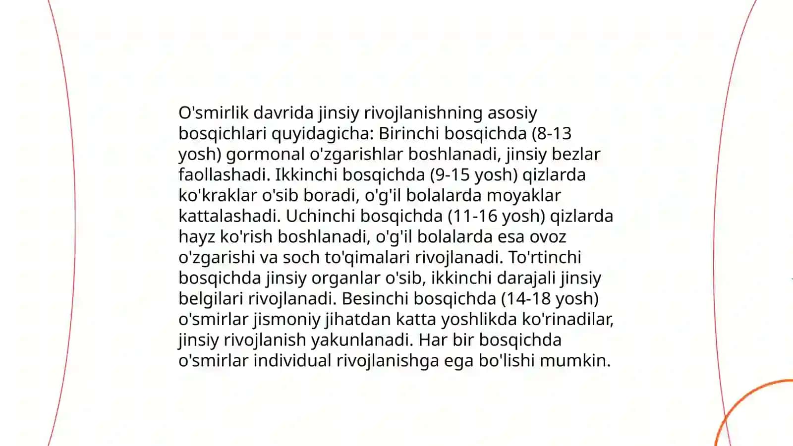 O'smirlik davrida jinsiy rivojlanish, o'smirlik davri psixologiyasi 3