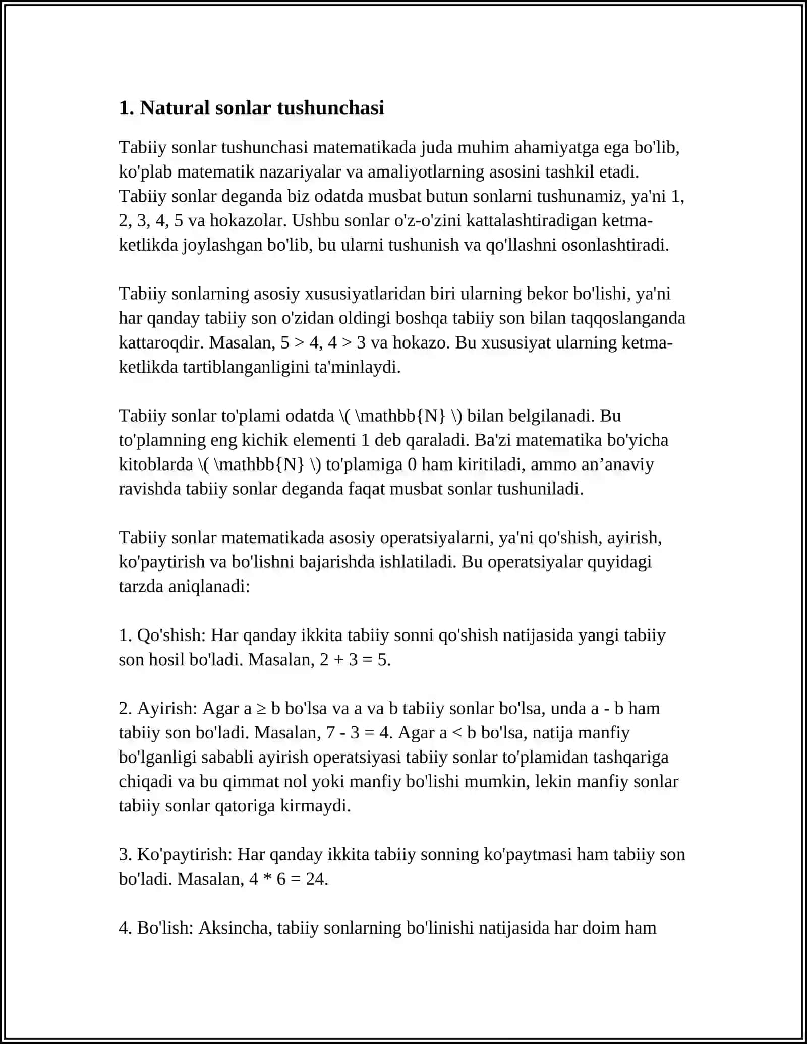 NATURAL SONLAR VA ULAR USTIDA AMALLAR 3