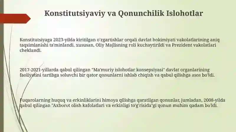 Mustaqillik Yillarida Davlat Boshqaruvi Islohotlarining Asosiy Yo'nalishlari 3